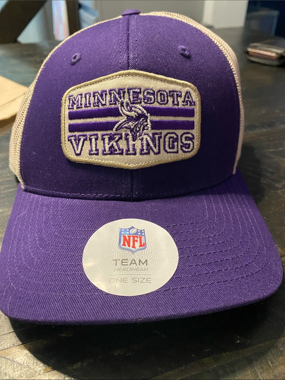 Ecko Unlimited Purple and Tan Trucker Hat (M232))